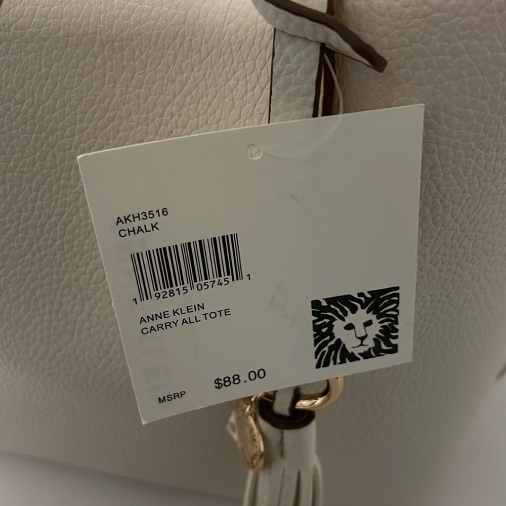 Anne Klein Carry All tote NWT 13x11 H - Picture 5 of 8